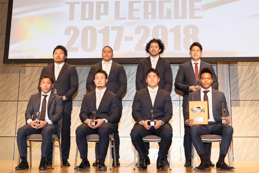 MVPの松島、新人賞の姫野をはじめベスト15のうち８人が表彰式に出席 photo by Kenji Demura