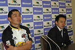 右から永友監督、早野キャプテン