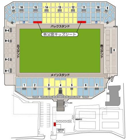 秩父宮ラグビー場 キッズシート