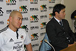 清宮監督(右)、山下キャプテン