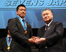 アジア大会金メダルを獲得した男子７人制日本代表にも特別賞が