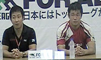 高野へッドコーチ(左)、吉岡バイスキャプテン