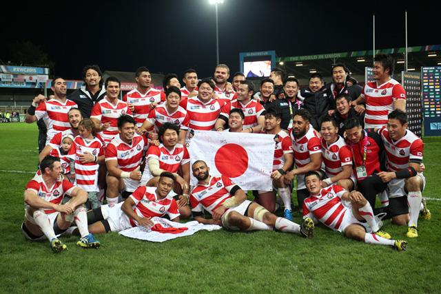 RWC2015で活躍した日本代表選手のうち28人がトップリーグチームに所属している