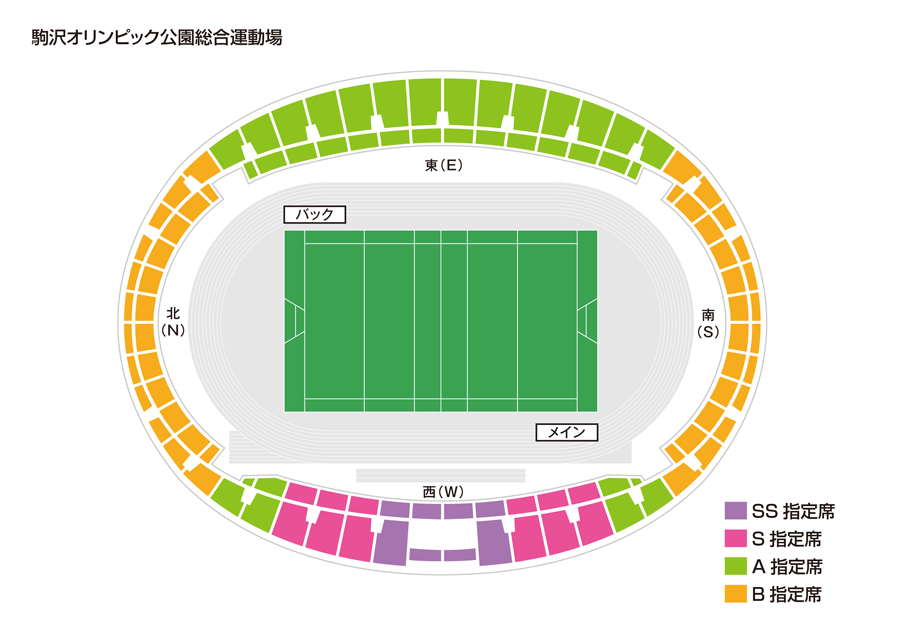 ジャパンラグビー トップリーグ 21 ファーストステージ第1節 2節 会場図面 ジャパンラグビートップリーグ公式サイト